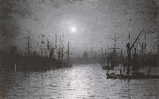 Nightfall down the Thames Atkinson Grimshaw